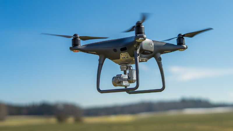 dron - przykład wykorzystania do technologii budowlanych